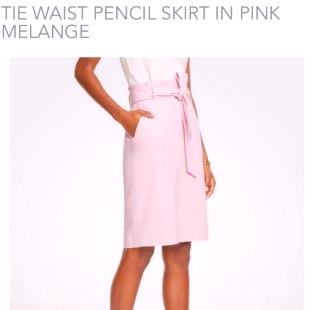 Light Pink Ann Taylor Pencil Skirt